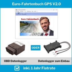 Euro-Fahrtenbuch 2024 GPS V2.0 1 Jahr