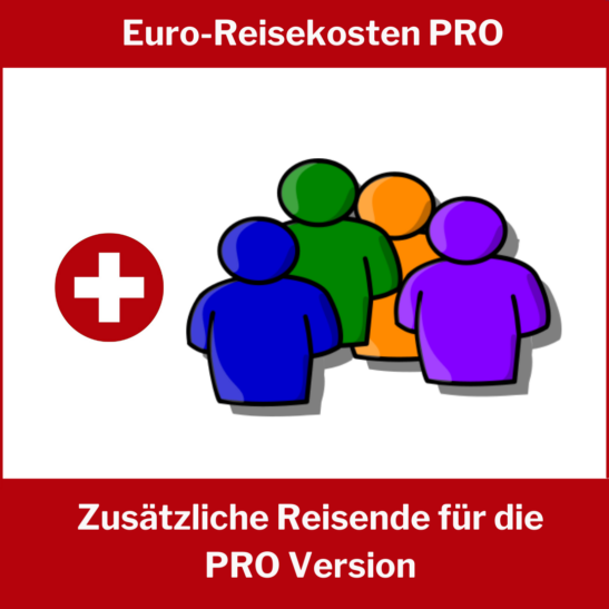 Zus. Reisende für Euro-Reisekosten PRO