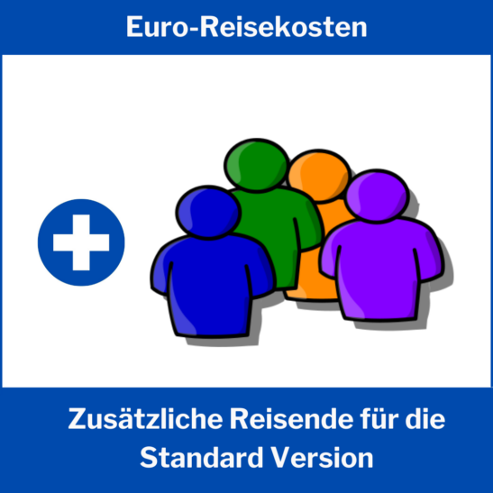 Zus. Reisende für Euro-Reisekosten Standard