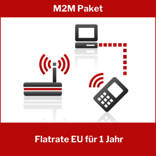 M2M Paket Flatrate EU für 1 Jahr
