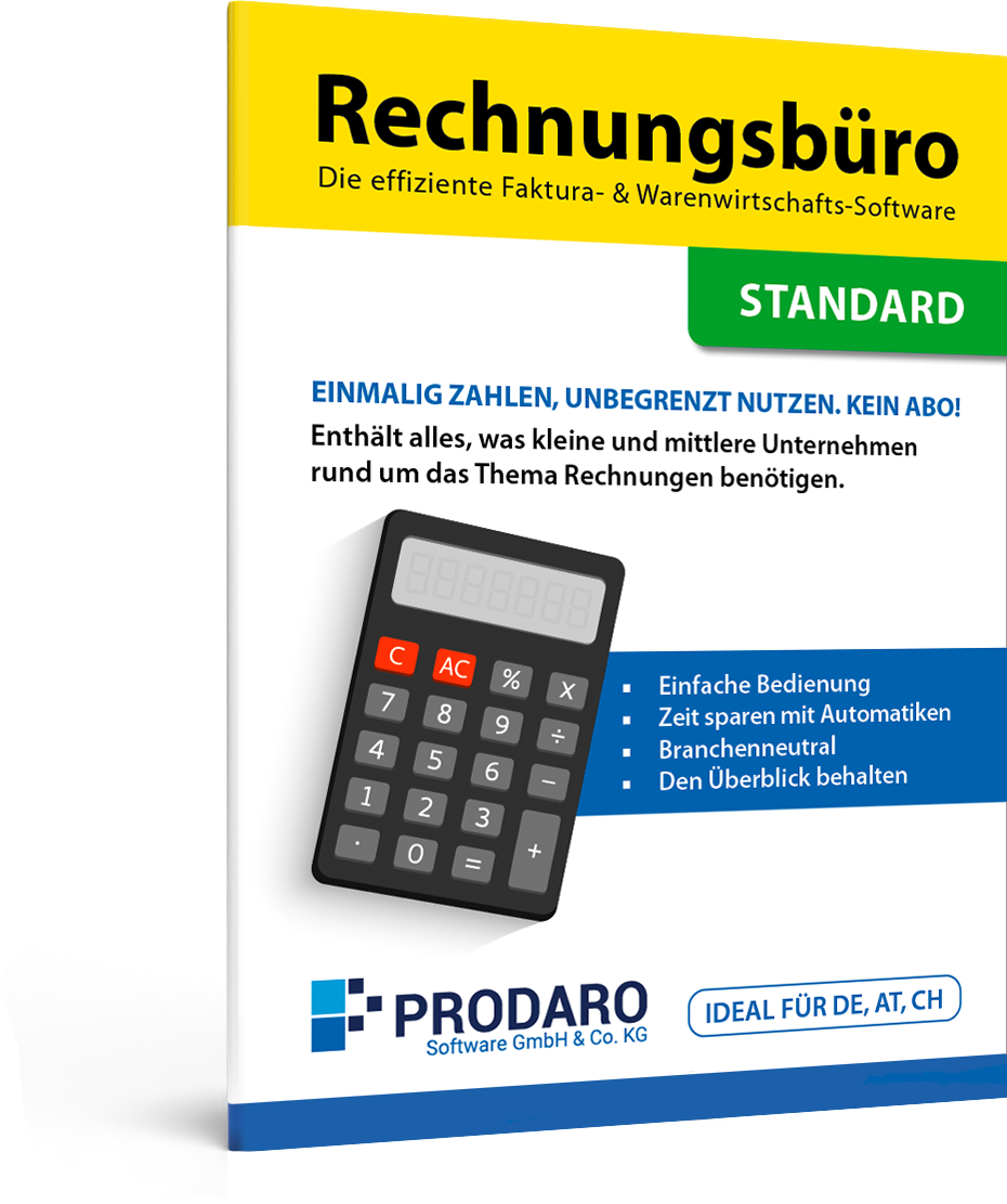 Prodaro Rechnungsbüro Produktbox